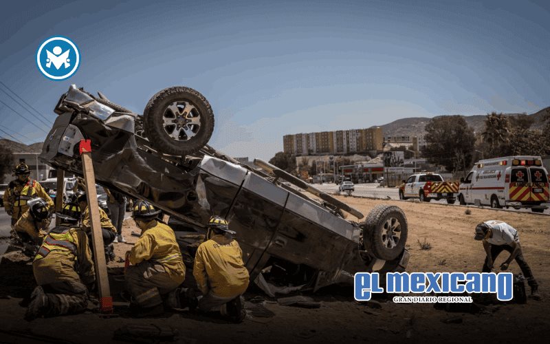 Aparatosa volcadura en Bulevar 2000 deja un hombre lesionado Aparatosa volcadura en Bulevar 2000 deja un hombre lesionado