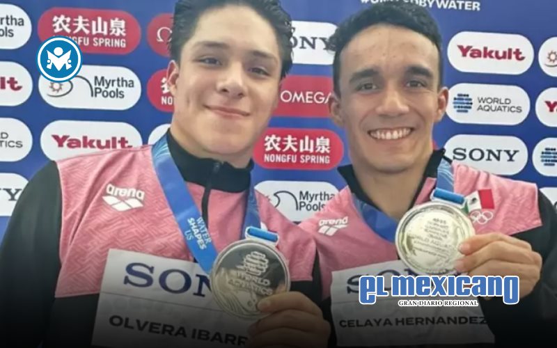 Osmar Olvera y Juan Celaya logran histórica medalla en Mundial de clavados Osmar Olvera y Juan Celaya logran histórica medalla en Mundial de clavados