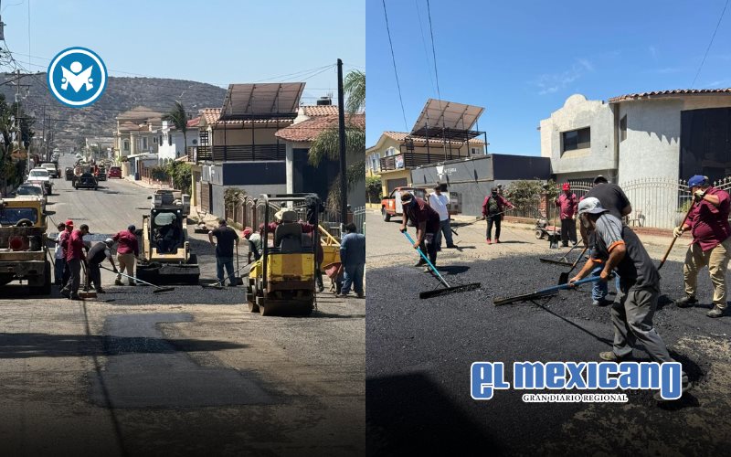Refuerzan bacheo en Ensenada para mejorar vialidades clave Refuerzan bacheo en Ensenada para mejorar vialidades clave