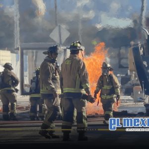 Bomberos atendieron fuga de gas de una tubería