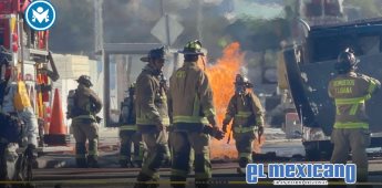 Bomberos atendieron fuga de gas de una tubería