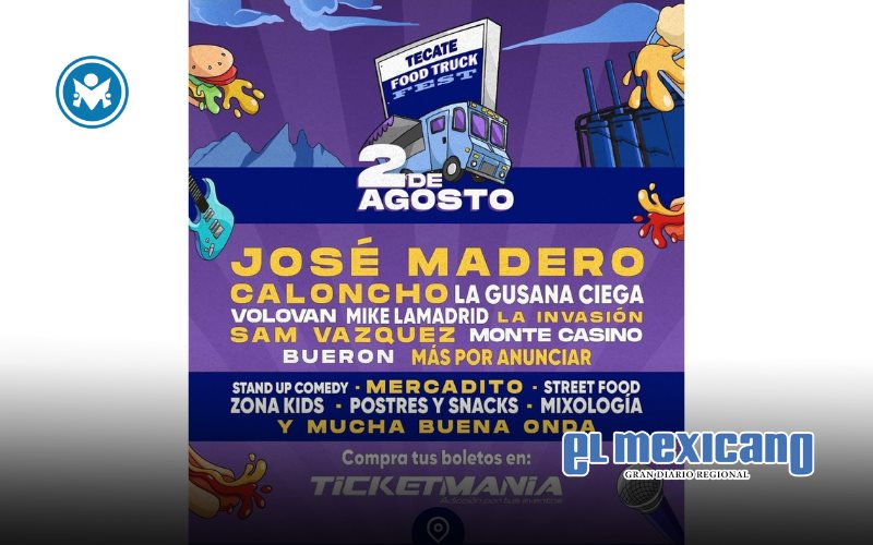 José Madero, Caloncho y La Gusana Ciega encabezan el Tecate Food Truck Fest 2025 José Madero, Caloncho y La Gusana Ciega encabezan el Tecate Food Truck Fest 2025