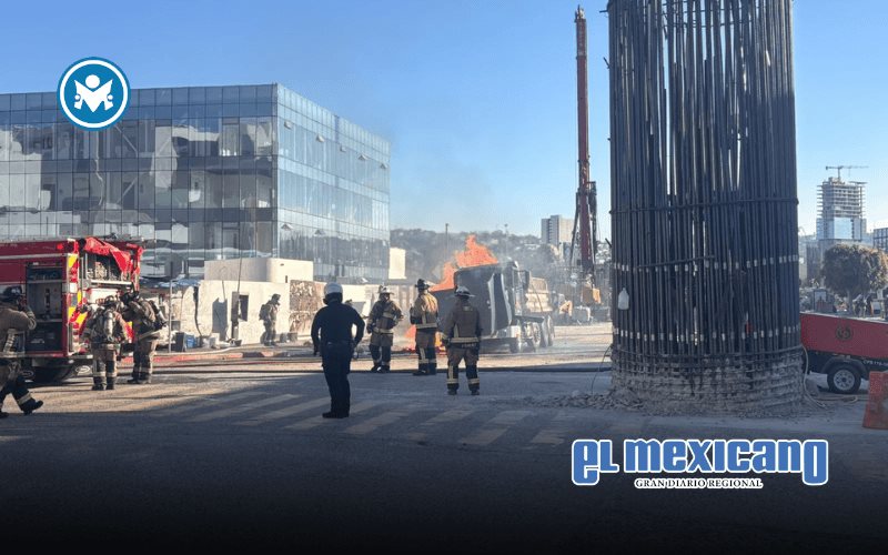Se registra explosión de tractocamión frente al hospital SIMNSA