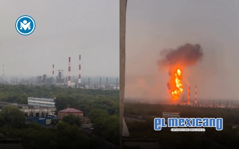 Ataque con drones provoca explosión en refinería rusa y deja tres muertos Ataque con drones provoca explosión en refinería rusa y deja tres muertos