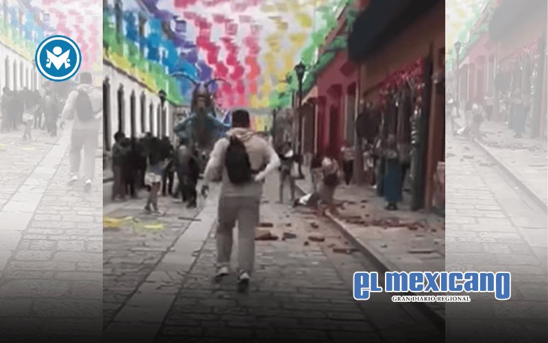 Sismo de magnitud 5.9 en Oaxaca deja un herido tras caída de cornisa