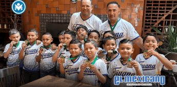 Pequeños beisbolistas de Tijuana se coronan campeones invictos en torneo nacional