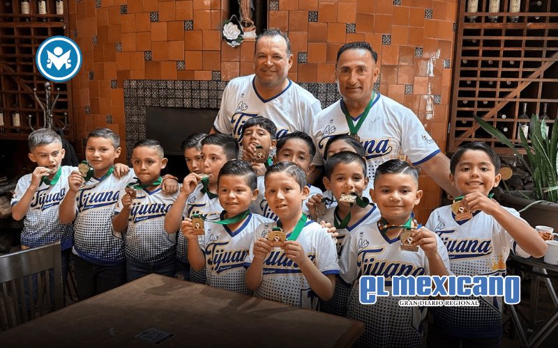 Pequeños beisbolistas de Tijuana se coronan campeones invictos en torneo nacional