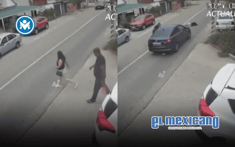 Video muestra el momento en que una mujer es atropellada al cruzar sin precaución