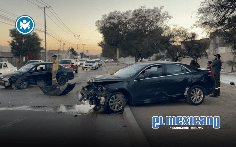 Carambola en el bulevar 2000 deja cinco vehículos dañados y un detenido