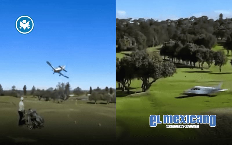 Avioneta aterriza de emergencia en campo de golf; pasajeros resultan ilesos Avioneta aterriza de emergencia en campo de golf; pasajeros resultan ilesos