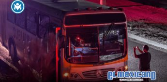 Ataque armado contra camión de pasajeros en carretera Tijuana - Tecate