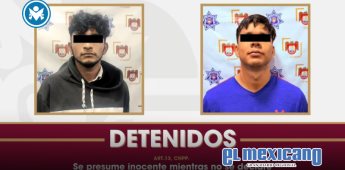 Detienen a dos hombres buscados por homicidio, feminicidio y robo