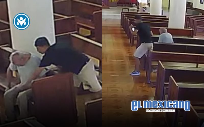 Robo a adulto mayor en iglesia de Monterrey se vuelve viral Robo a adulto mayor en iglesia de Monterrey se vuelve viral