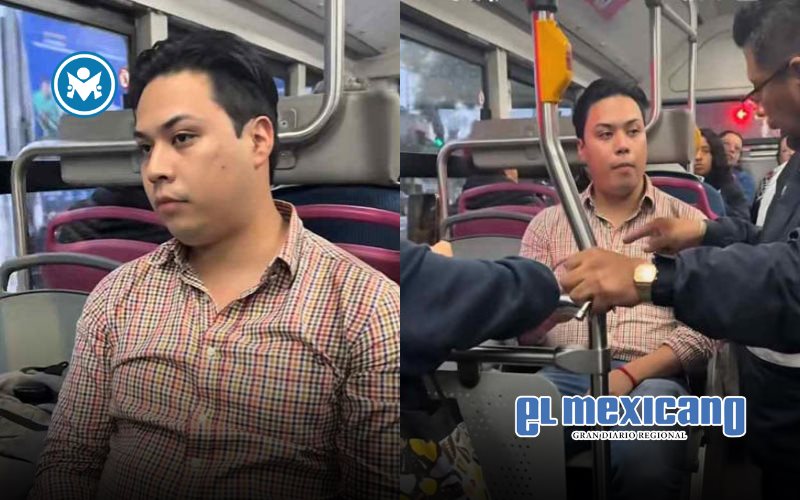 Lord Metrobús: joven se vuelve viral por ocupar dos asientos en CDMX