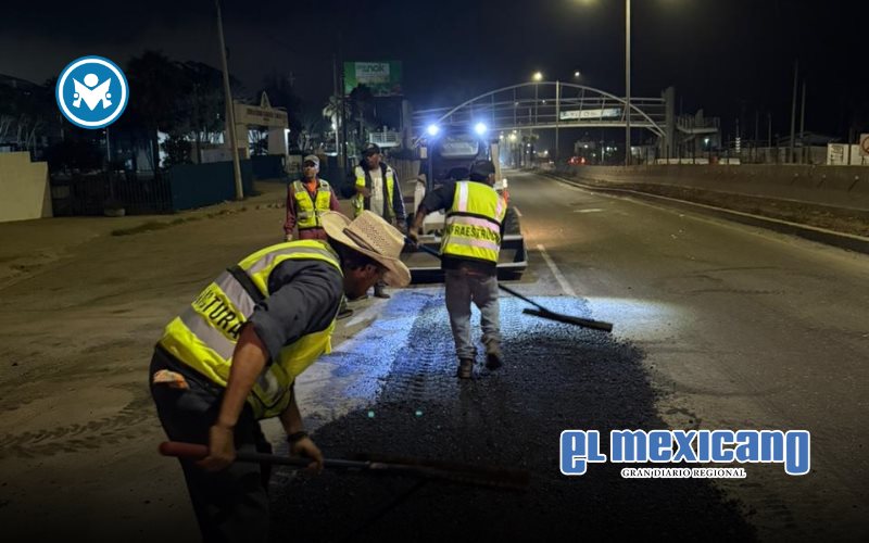Realiza gobierno de Claudia Agatón trabajos nocturnos de rehabilitación vial en la Carretera Ensenada-Tijuana Realiza gobierno de Claudia Agatón trabajos nocturnos de rehabilitación vial en la Carretera Ensenada-Tijuana