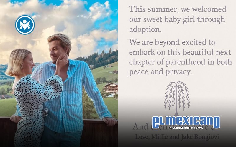 Millie Bobby Brown y Jake Bongiovi sorprenden al anunciar que adoptaron a una niña