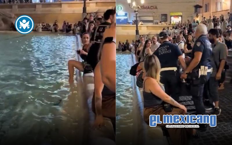 Multan a turista por meter los pies en la Fontana di Trevi Multan a turista por meter los pies en la Fontana di Trevi