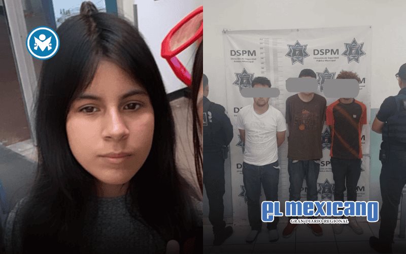 Rescatan a adolescente reportada como desaparecida; hay tres detenidos