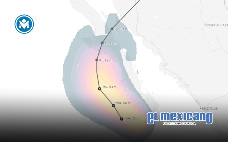 Lorena pasa a huracán categoría 1 y amenaza la península de Baja California Sur y zonas colindantes