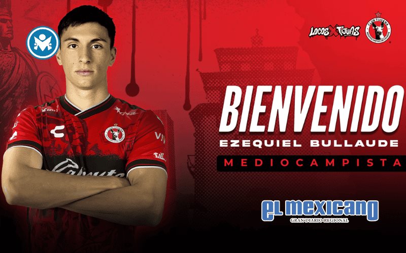 Club Tijuana refuerza su mediocampo con el argentino Ezequiel Bullaude