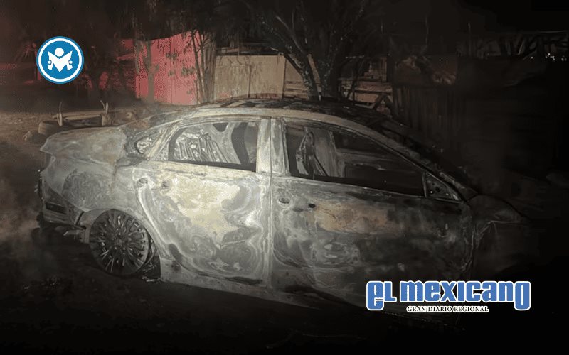 Encuentran cuerpo calcinado junto a vehículo incendiado