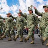 Marina del Pilar encabeza desfile con motivo al 215 aniversario de la independencia