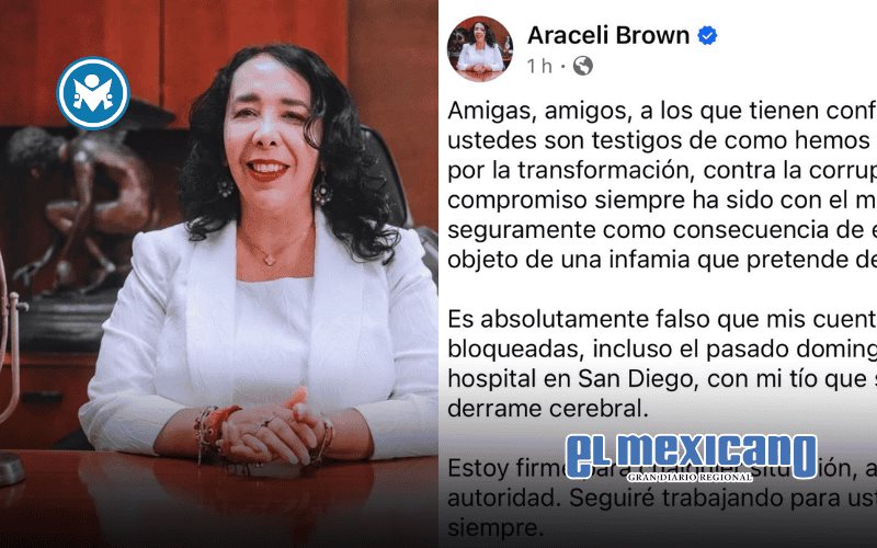 Araceli Brown cierra sus redes sociales tras escándalo con EE.UU. Araceli Brown cierra sus redes sociales tras escándalo con EE.UU.