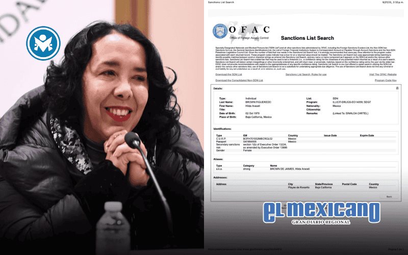 Araceli Brown oficialmente aparece en lista de la OFAC