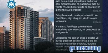 Tiktoker propone pagar un departamento con publicidad