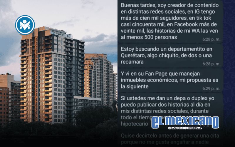 Tiktoker propone pagar un departamento con publicidad