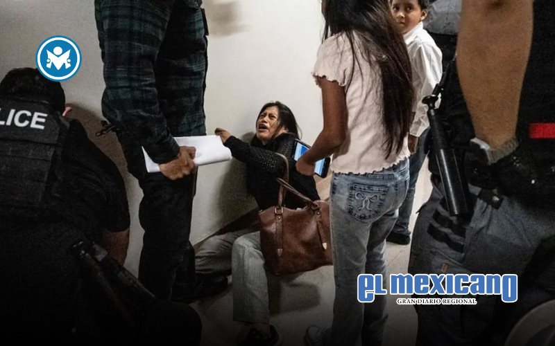 Agente de ICE derriba a migrante frente a sus hijos en Nueva York