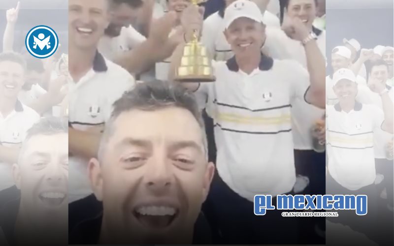 Rory McIlroy celebra victoria en Ryder Cup con contundente mensaje a Trump