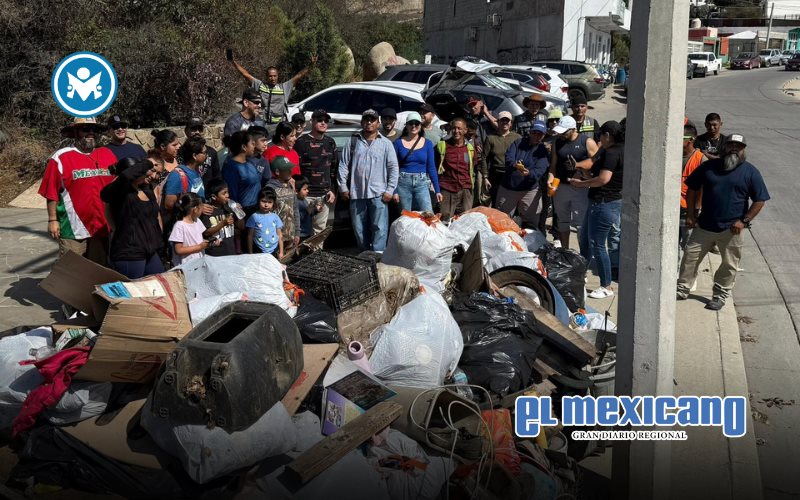 Colonia Peñitas y Cañón de Doña Petra reciben jornada de limpieza urbana