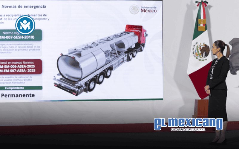 Sheinbaum impulsa nuevas normas de seguridad para transporte de Gas LP