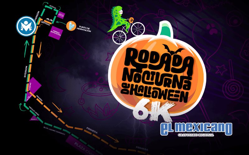 Invitan a la Rodada Nocturna de Halloween 6K para toda la familia
