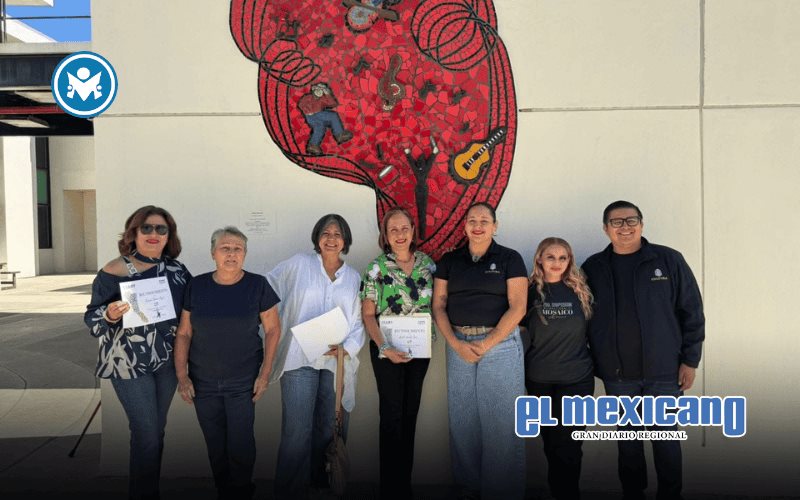Develan mural Latidos del Arte como tributo al arte musivo en Rosarito