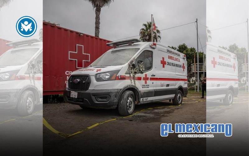 Incendian ambulancia de la Cruz Roja en Playas de Tijuana