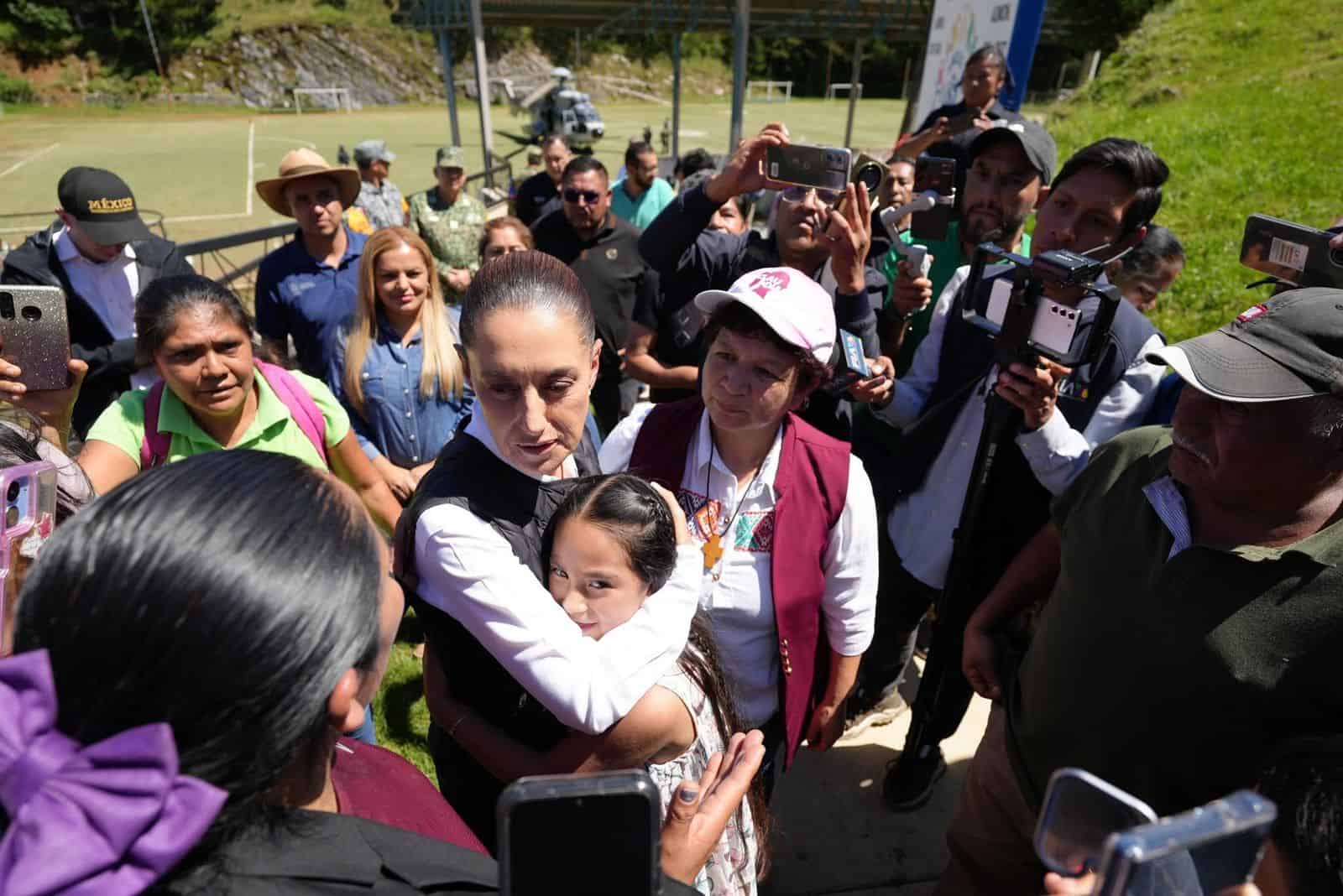 Claudia Sheinbaum busca atender a familias afectadas por las lluvias Claudia Sheinbaum busca atender a familias afectadas por las lluvias