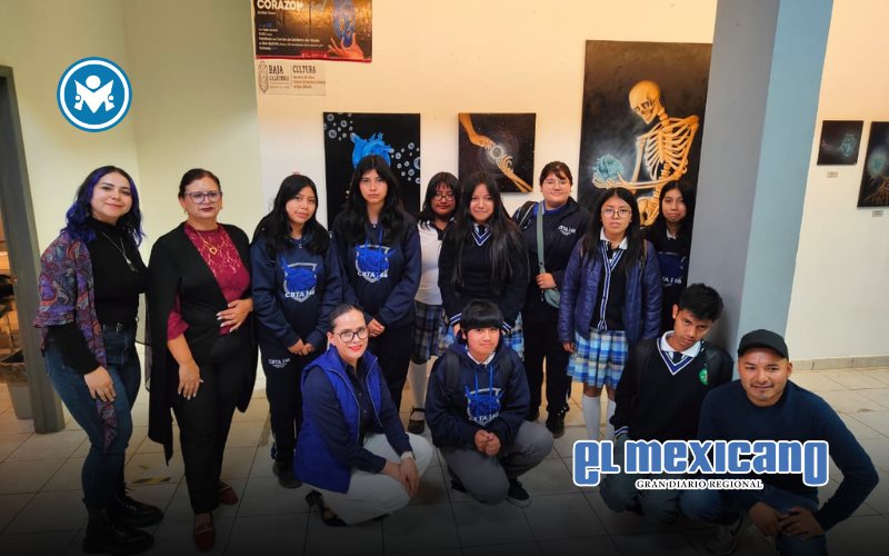 Inaugura Cultura San Quintín exposición Corazón Azul de la artista Yaroo