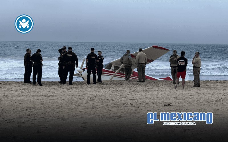 Avioneta realiza aterrizaje de emergencia en Mission Beach, San Diego Avioneta realiza aterrizaje de emergencia en Mission Beach, San Diego