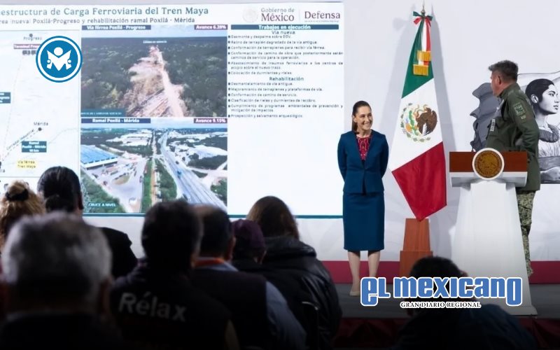 Sheinbaum presume avances en trenes de pasajeros: 66% se construyen sobre v&iacute;as existentes