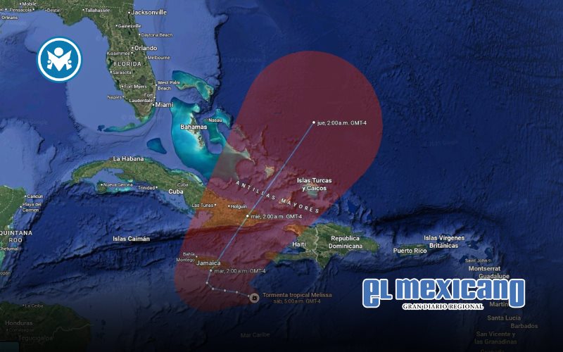 Huracán Melissa se intensifica rápidamente y amenaza a Jamaica, Haití y Cuba