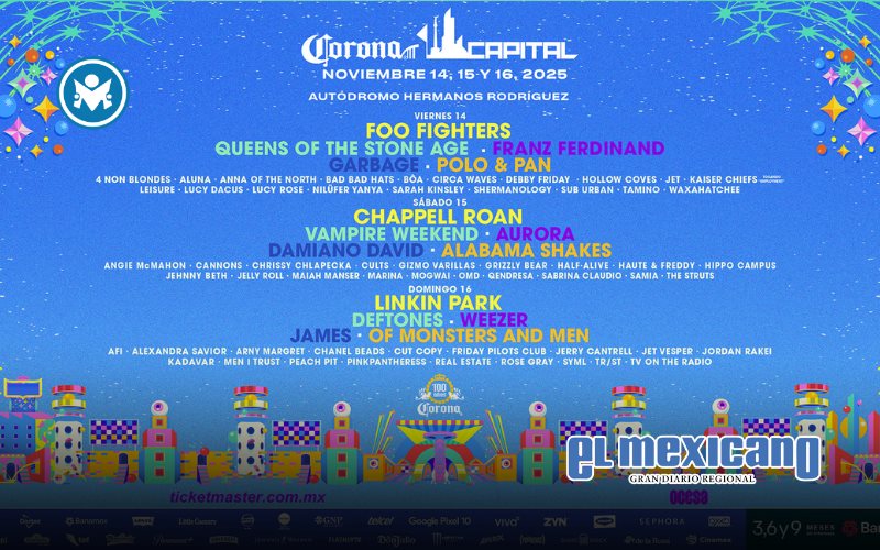 Corona Capital 2025 suma nuevos nombres a su cartel: Cannons, Arny Magret y Real Estate