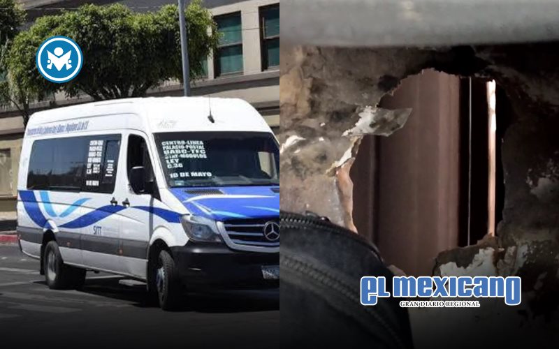 Denuncian unidad de transporte p&uacute;blico con agujero en el piso, circulando en Tijuana