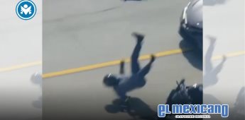 Sospechoso armado choca contra un vehículo en persecución en Ontario Sospechoso armado choca contra un vehículo en persecución en Ontario