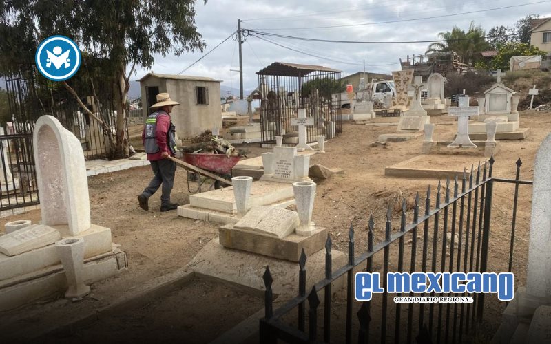 Remozan panteones municipales para el Día de Muertos