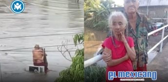 Muere doña Elodia, la abuelita que se hizo viral por sobrevivir abrazada de su esposo durante las inundaciones en Poza Rica