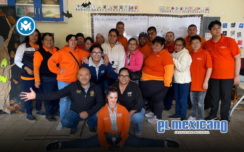 Felicita Claudia Agatón a Ana Fernanda Villela Collins por su talento en gimnasia paralímpica