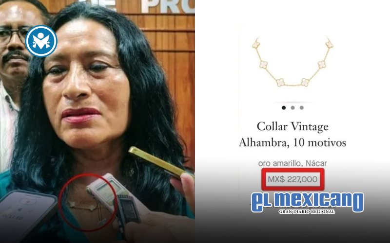 Alcaldesa de Acapulco afirma que collar de 227 mil pesos es un regalo del pueblo Alcaldesa de Acapulco afirma que collar de 227 mil pesos es un regalo del pueblo