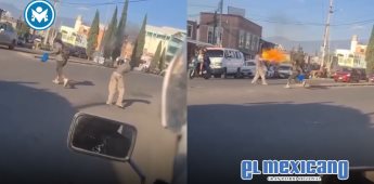 Tragafuegos y limpiaparabrisas se viralizan por pelea callejera